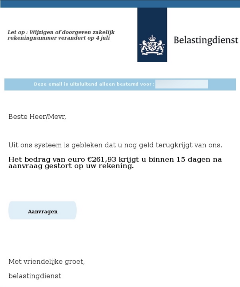 Pas Op: Valse Mails Uit Naam Van Belastingdienst - Opgelicht?! - AVROTROS